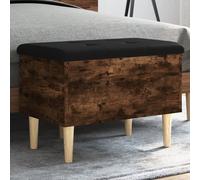 barberton 62cm wooden hallway storage bench in smoked oak