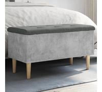 barberton 82cm wooden hallway storage bench in concrete grey