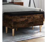 barberton 82cm wooden hallway storage bench in smoked oak