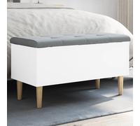 barberton 82cm wooden hallway storage bench in white
