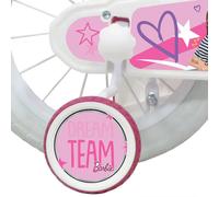 Denver Mattel Barbie 14 inch Kids Bicycle with Stabilisers - Size: 14" - Multi - Wilko