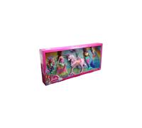 Barbie 1536323 Dreamtopia Fairytale Sisters Unicorn Set - 4 Dolls, 3 Fantasy Pets, Mermaid & Princess Play (Ages 3+)