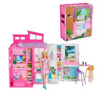 Barbie 65th Anniversary With Furniture And 4 Room Apartment Doll Pink