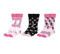 CERDÁ LIFE'S LITTLE MOMENTS Unisex_Adult Pack Calcetines 3 Piezas Barbie Socks, Multicoloured, One Size