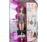 Barbie 35th Anniversary Doll (Brunette Hair) Reproduction 1959 Doll & Package Special Edition (1993)