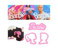 Barbie 3pcs Cookie Cutters Cortadores Princess Biscuit Mould Cake Wedding Party