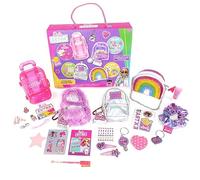 Barbie 4 x Mini Bag Collection With Hair Clips, Lip Gloss, Nail Stickers, Mini Notebook And Mini Stationery Accessories - Mini Backpack Bag Toys - Cute Backpack