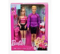 Barbie Fashionistas Set with 2 Fashion Dolls & 6 Accessories, Barbie & Ken Rolle