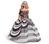 Barbie 65th Anniversary Blonde Doll Signature Black Dress Fashion Toy HRM58