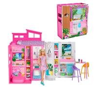 Barbie 65th Anniversary With Furniture And 4 Room Apartment Doll Pink