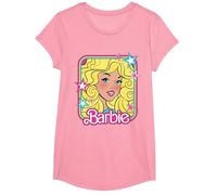 Barbie 70s Portrait with Stars T-Shirt, Girls, Pink, X-Small