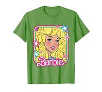Barbie 70s Portrait with Stars T-Shirt, Men, Grass Green, 3X-Large