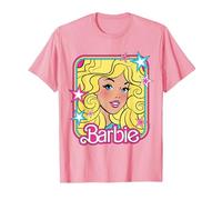 Barbie 70s Portrait with Stars T-Shirt, Men, Pink, X-Large