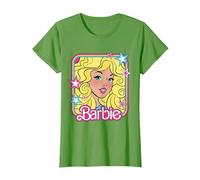 Barbie 70s Portrait with Stars T-Shirt, Women, Grass Green, XX-Large