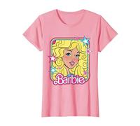 Barbie 70s Portrait with Stars T-Shirt, Women, Pink, 3X-Large