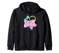 Barbie 90's Retro Logo - Bright Pink Zip Hoodie