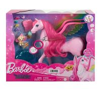 Barbie A Touch of Magic Pink Pegasus with Puppy, Winged Horse Toys with Lights and Sounds
