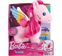 Barbie A Touch of Magic Stuffed Animals, Walk & Flutter Pegasus Plush, 11-inch W