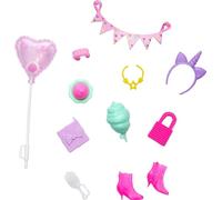 Barbie Accessories, Storytelling Set for Barbie Dolls with Unicorn Theme, Styling Pieces & Party Decorations