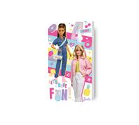 Danilo Promotions Limited Barbie Age 4 Birthday Card, Official Barbie Age 4 Birthday Card, Happy Birthday Age 4 Barbie Card,Multi,7x6 inch