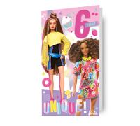 Danilo Promotions Age 6 Birthday Card, Official, Happy, BA065, Multi,9 x 5 inch