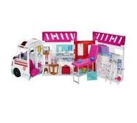 Barbie Toys, Transforming Ambulance and Clinic Playset, 20+ Accessories, Care Clinic
