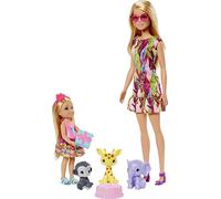 Barbie and Chelsea The Lost Birthday Playset with 2 Dolls, 3 Pets & Accessories, Gift for 3 to 7 Year Olds - GTM82