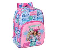 BARBIE - Animated Children's School Backpack, Children's Backpack, Adaptable to Trolley, Ideal for School Children, Comfortable and Versatile, Quality and Resistance, 26 x 11 x 34 cm