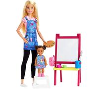 Barbie Art Teacher Doll Student Eazel