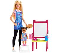 Barbie Art Teacher Doll Student Eazel