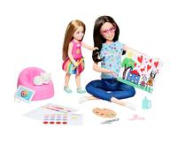 Barbie Art Therapy Playset with Therapist Doll, Small Doll with Rotating Emoji Shirt & Accessories Including Pet, 65th Anniversary Collectible, HRG48