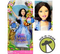 Barbie as The Island Princess Brunette with Blue Dress Doll 2007 Mattel NEW