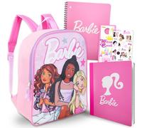 Barbie Backpack with School Supplies for Girls - Bundle with School Bag, Stationery Set, Water Bottle, More | Barbie Backpack Set for Girls, Kids, Multicolor, Barbie School Supplies, Barbie Backpack