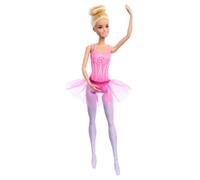 Barbie Ballerina Doll, Blonde Fashion Doll Wearing Purple Removable Tutu, Posed