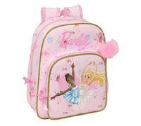 BARBIE BALLET - Animated Children's School Backpack, Children's Backpack, Adaptable to Trolley, Ideal for School Children, Comfortable and Versatile, Quality and Resistance, 26 x 11 x 34 cm
