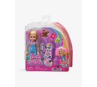 Barbie Club Chelsea Limitless Adventure Blonde Doll, Rolling Scooter-Suitcase and Travel-Themed Accessories, JMJ46