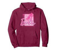 Barbie - Barbie Pink Core Pullover Hoodie, Adult Unisex, Burgundy, Small
