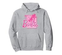 Barbie - Barbie Pink Core Pullover Hoodie, Adult Unisex, Heather Grey, Medium