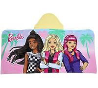 Barbie Bath/Pool/Beach Soft Cotton Terry Hooded Towel Wrap, 24 in x 50 in, by Franco Kids