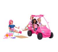 Barbie Mysteries: Beach Detectives Playset and Beach Themed Accessories | with Beach Buggy Toy Car & 10+ Accessories, Including Chair & Towel , JFV68