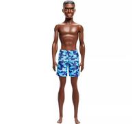 Barbie Beach Ken Doll Brown Hair/Brown Eyes Wearing Blue Swimsuit
