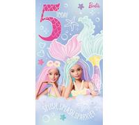 BARBIE BIRTHDAY CARD AGE 5