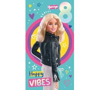 BARBIE BIRTHDAY CARD AGE 8 HAPPY 8TH BIRTHDAY CARD