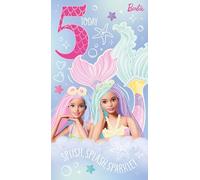 Barbie Birthday Card with Stickers, Age 5