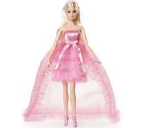 Barbie Birthday Wishes Doll with Blonde Hair and Pink Satin and Tulle Dress Special Occasion Gifts and Collectibles