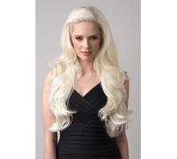 Barbie - Bouncy Blowout Style, Extra Long Layered Platinum Blonde Half Wig platinum blonde #1001
