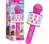 Barbie Bright Voicemaster Microphone | Karaoke Wireless Microphone | Wireless Speaker | Multi-coloured Lights | 5 Voice Effects | Sing & Record | Barbie Roleplay By Sinco Creations
