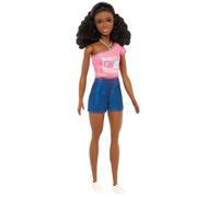 Barbie Brooklyn Doll, Coral T-Shirt & Jean Shorts Set