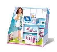 Barbie by Bladez Toyz Pop Up Animal Doctors - Customizable Vet Playset - Reusable Stickers & Barbie Accessories - Easy Assemble Barbie Toy for Imaginative Play - Barbie Gift for Every Barbie Girl