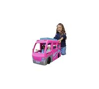Barbie Camper, Doll Playset with 60 Accessories, 30-Inch-Slide and 7 Play Areas, Dream Camper, HCD46